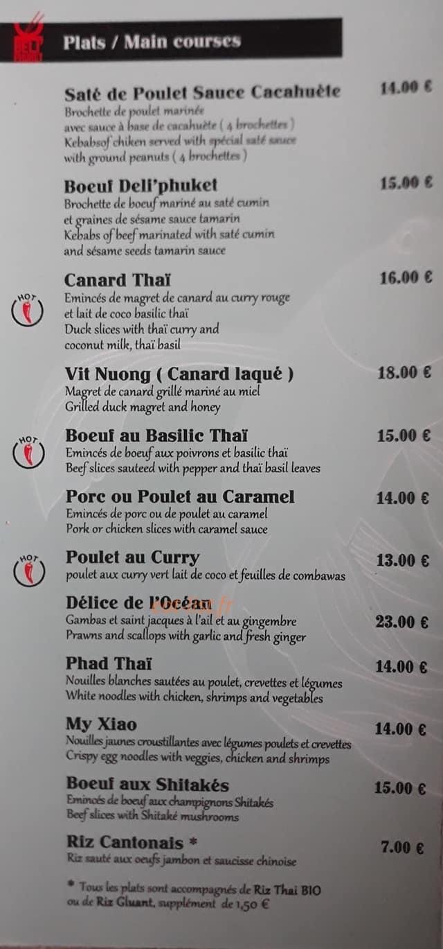 Deli'Phuket — carte page 3