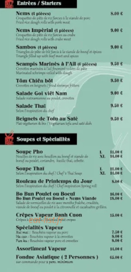 Deli'Phuket — carte page 2