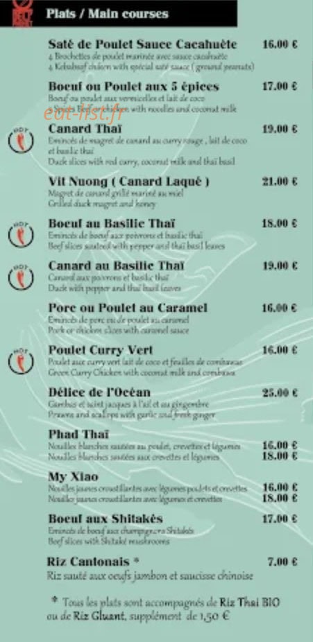Deli'Phuket — carte page 3