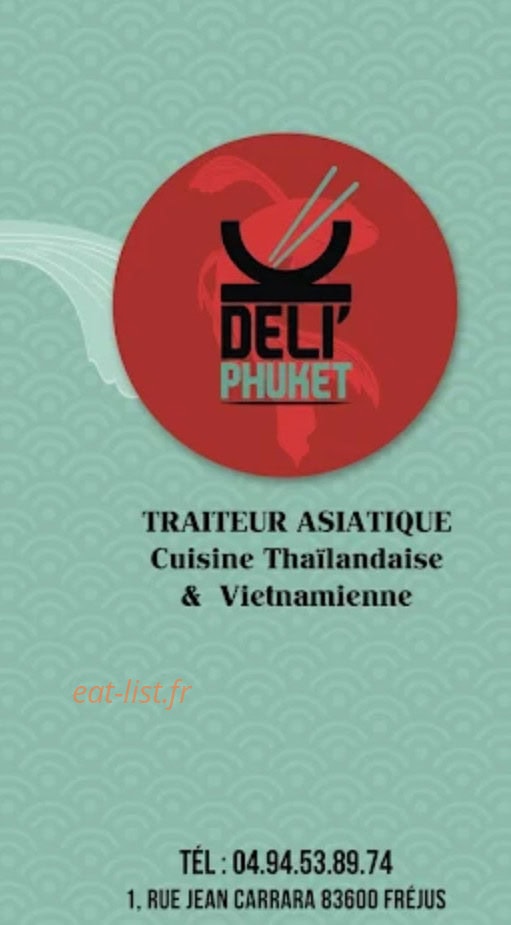 Deli'Phuket — carte page 1