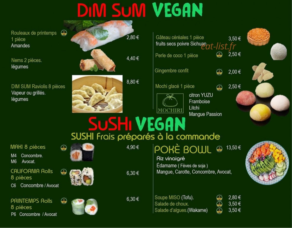 Dim Sum — carte page 2