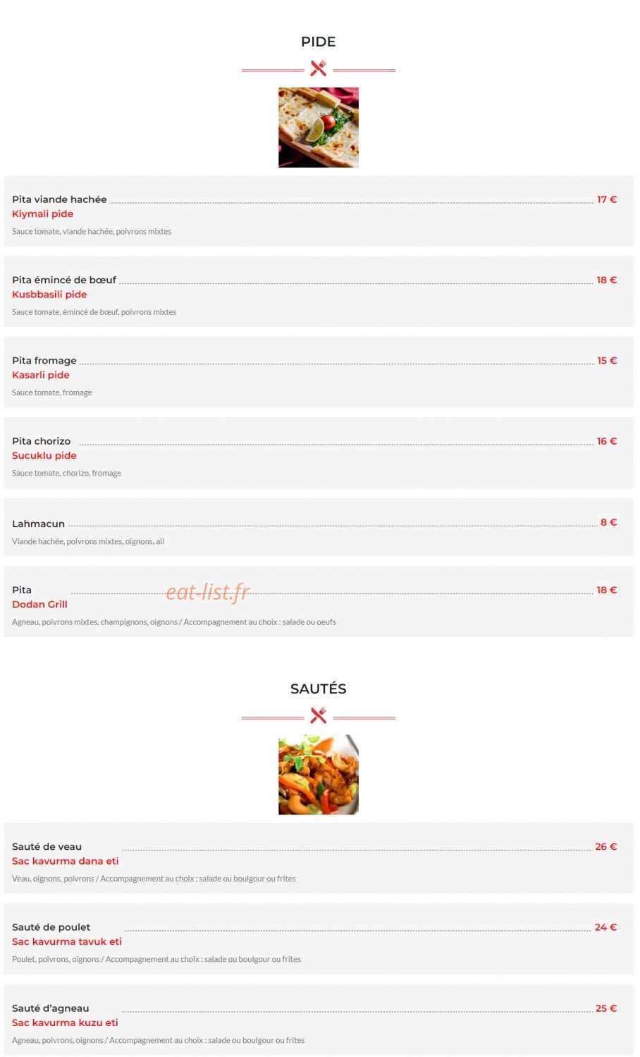 Dodan Grill — carte page 3