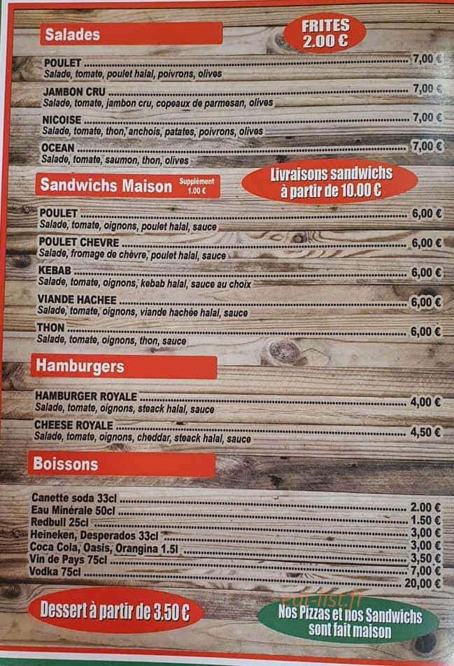 Don Pizza chez Ferrara — carte page 2