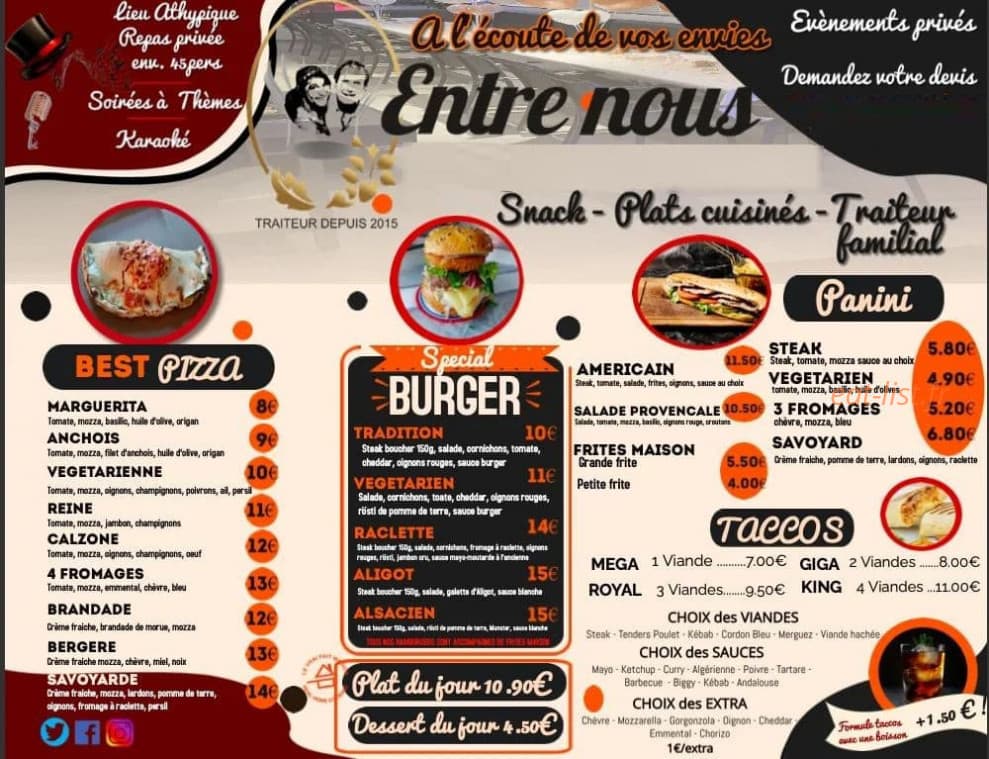 Entre Nous — carte page 2