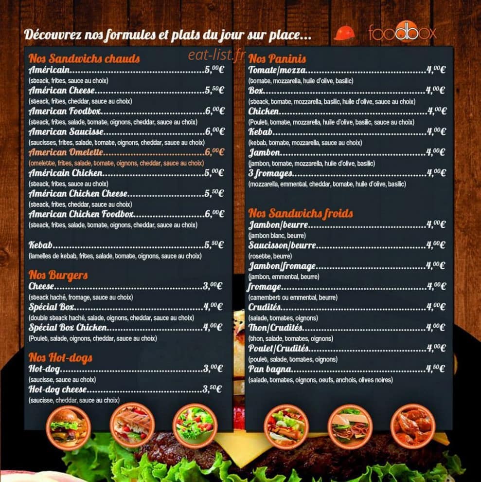 Foodbox — carte page 2