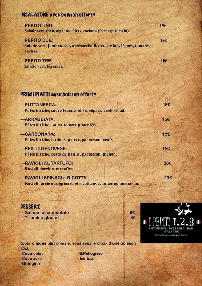 I Pepiti — carte page 2