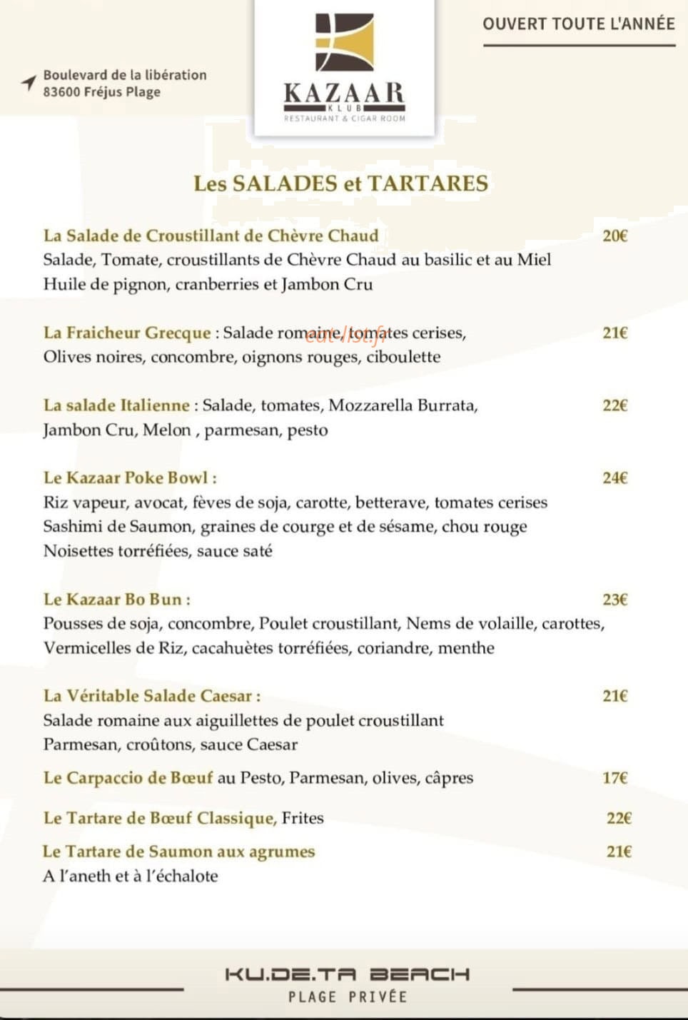 Kazaar Klub — carte page 2