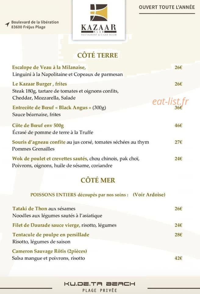 Kazaar Klub — carte page 4
