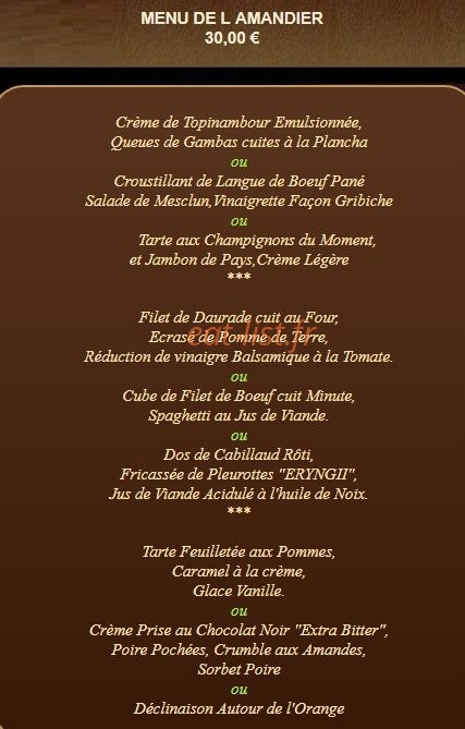 L'Amandier — carte page 2