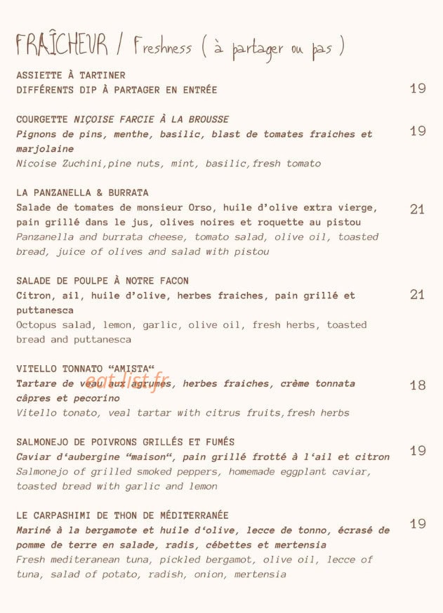 L'Amista — carte page 1