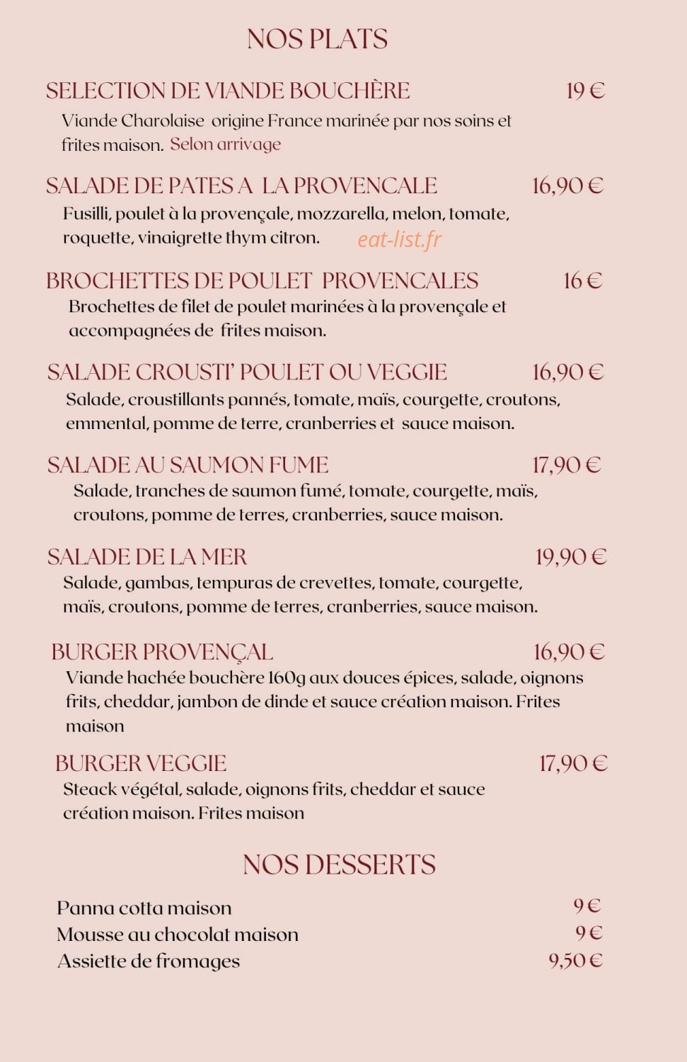 L'Atelier By Vao — carte page 2