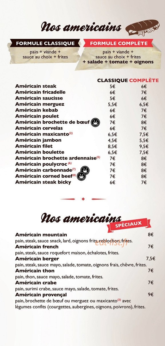 L' Erigane Burger — carte page 2