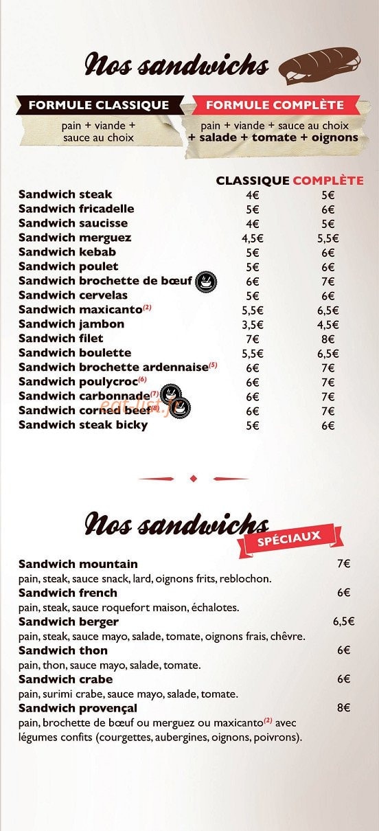 L' Erigane Burger — carte page 3