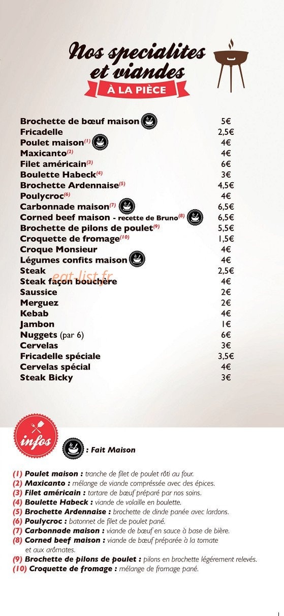 L' Erigane Burger — carte page 5