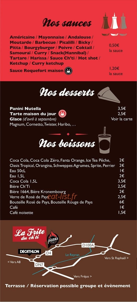 L' Erigane Burger — carte page 8