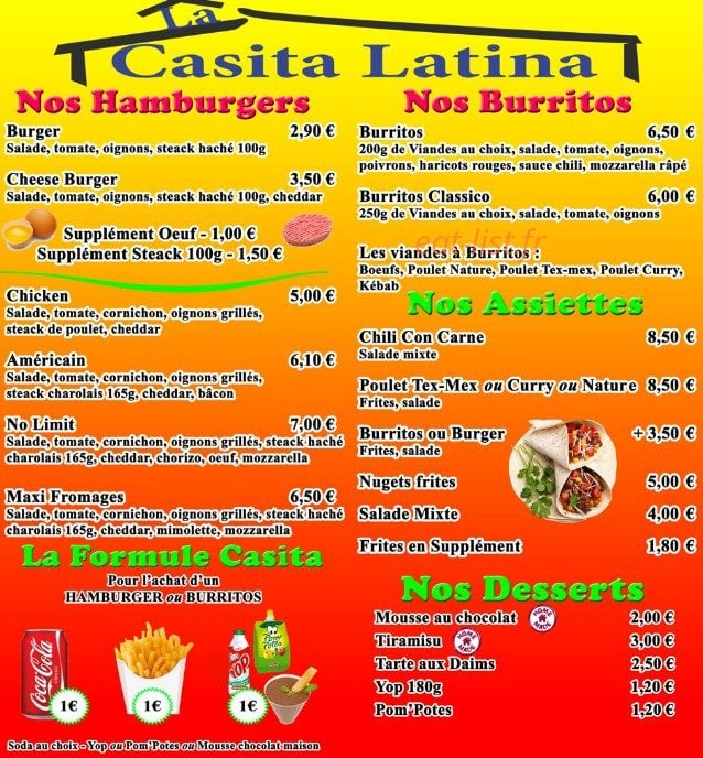 La Casita Latina — carte page 4