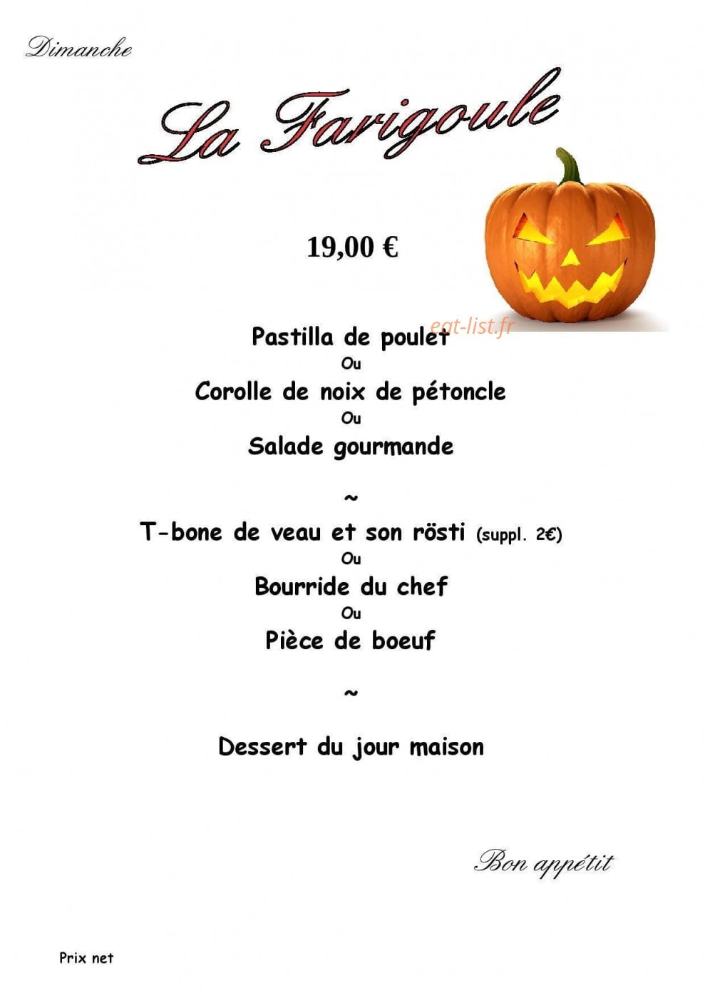La Farigoule — carte page 1