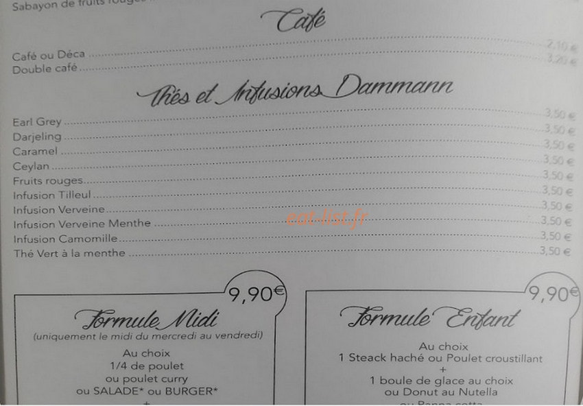 La Maison du Poulet — carte page 2