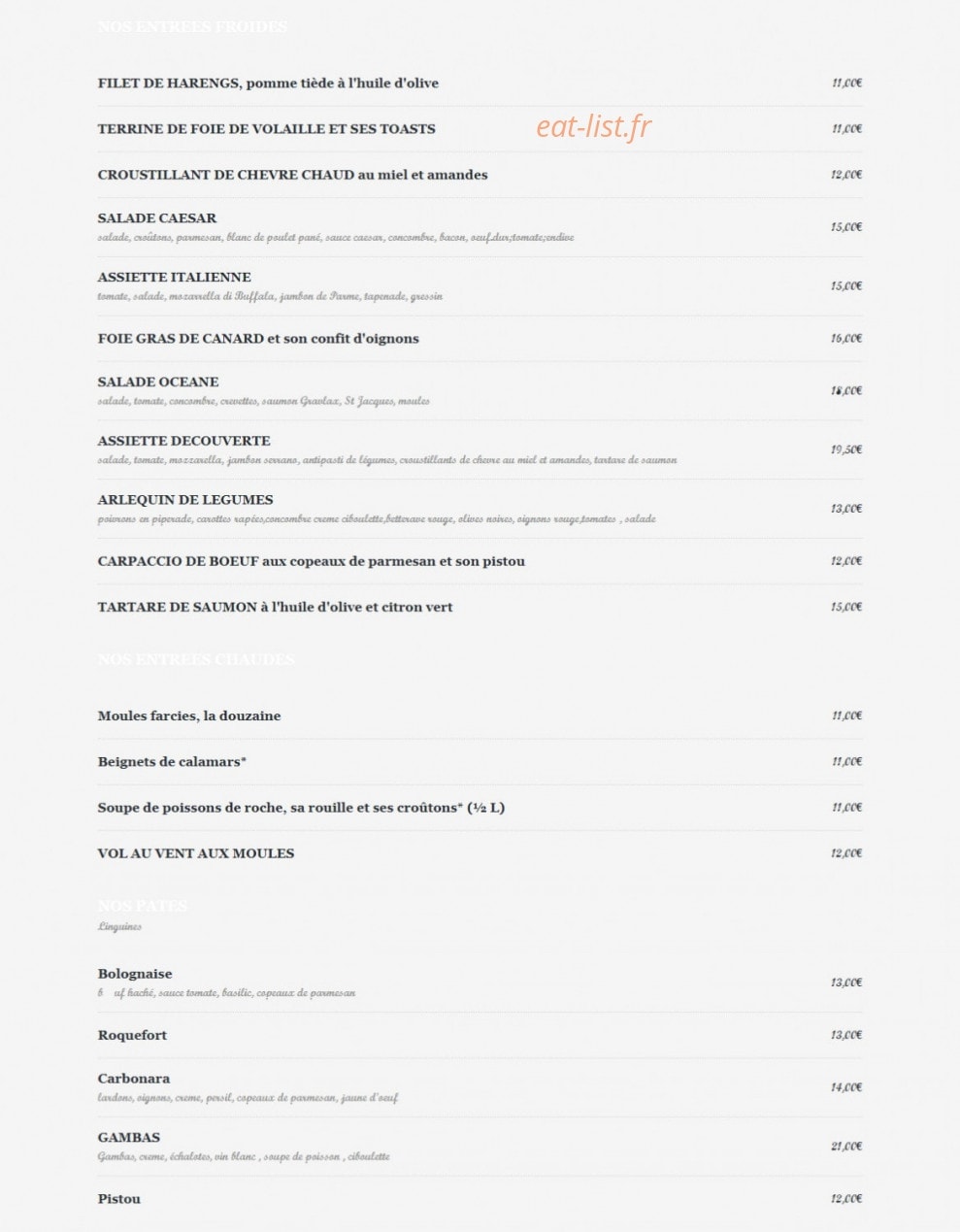 La moule joyeuse — carte page 2
