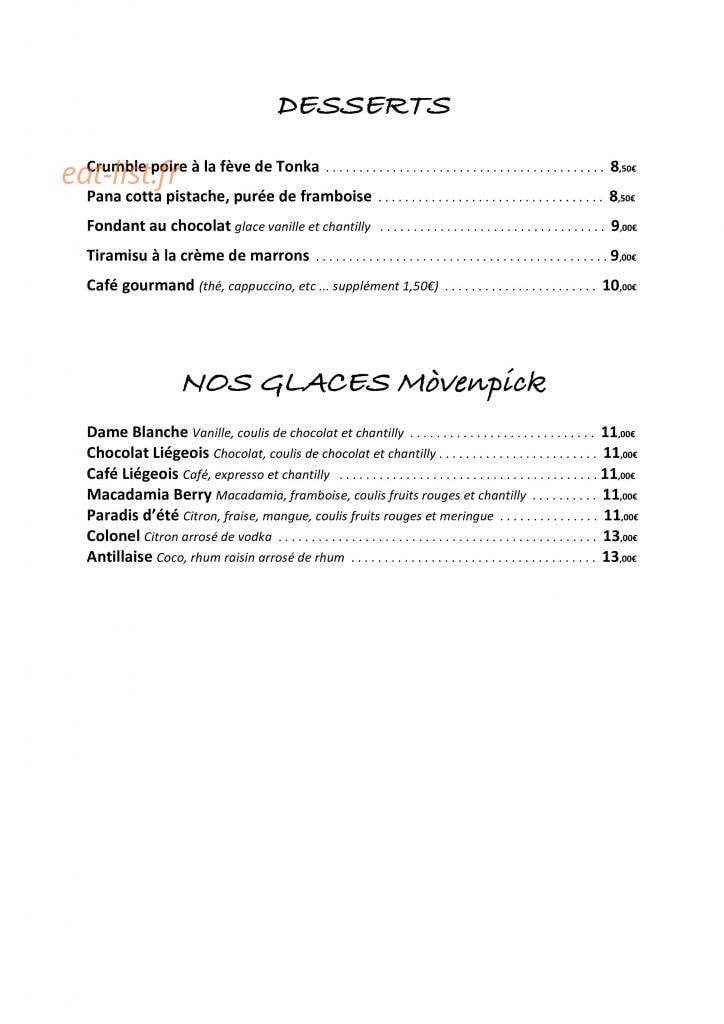 La Plage — carte page 3
