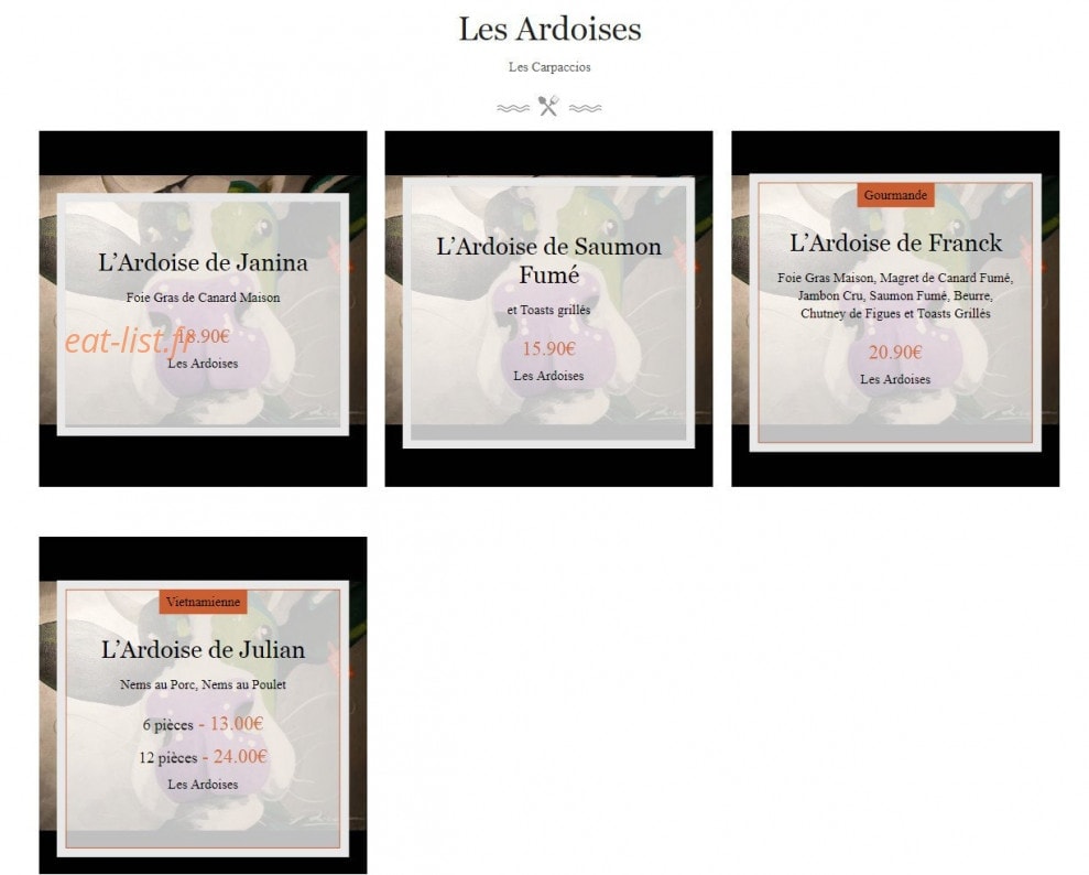 Le bœuf — carte page 1