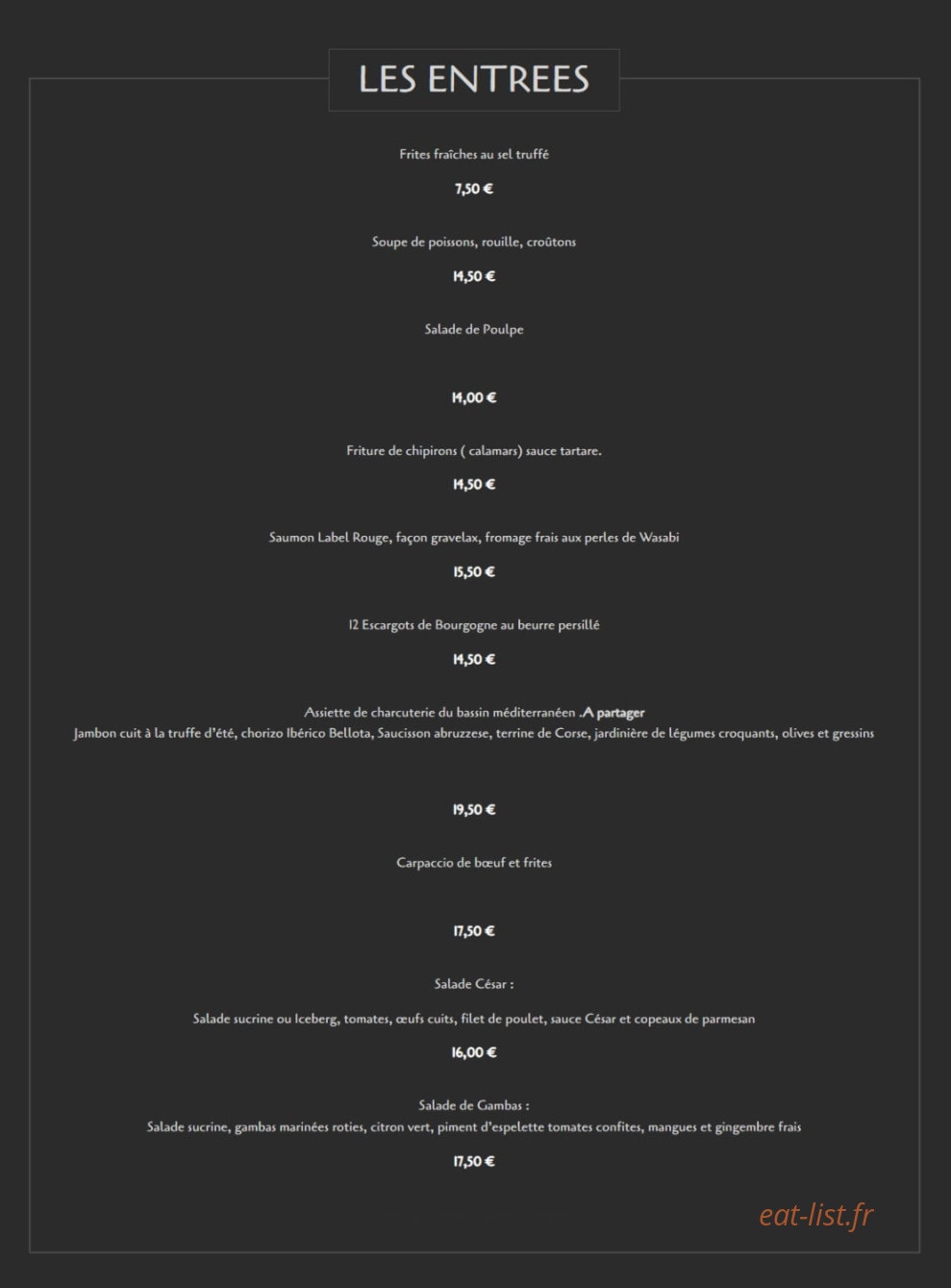 Le César — carte page 2