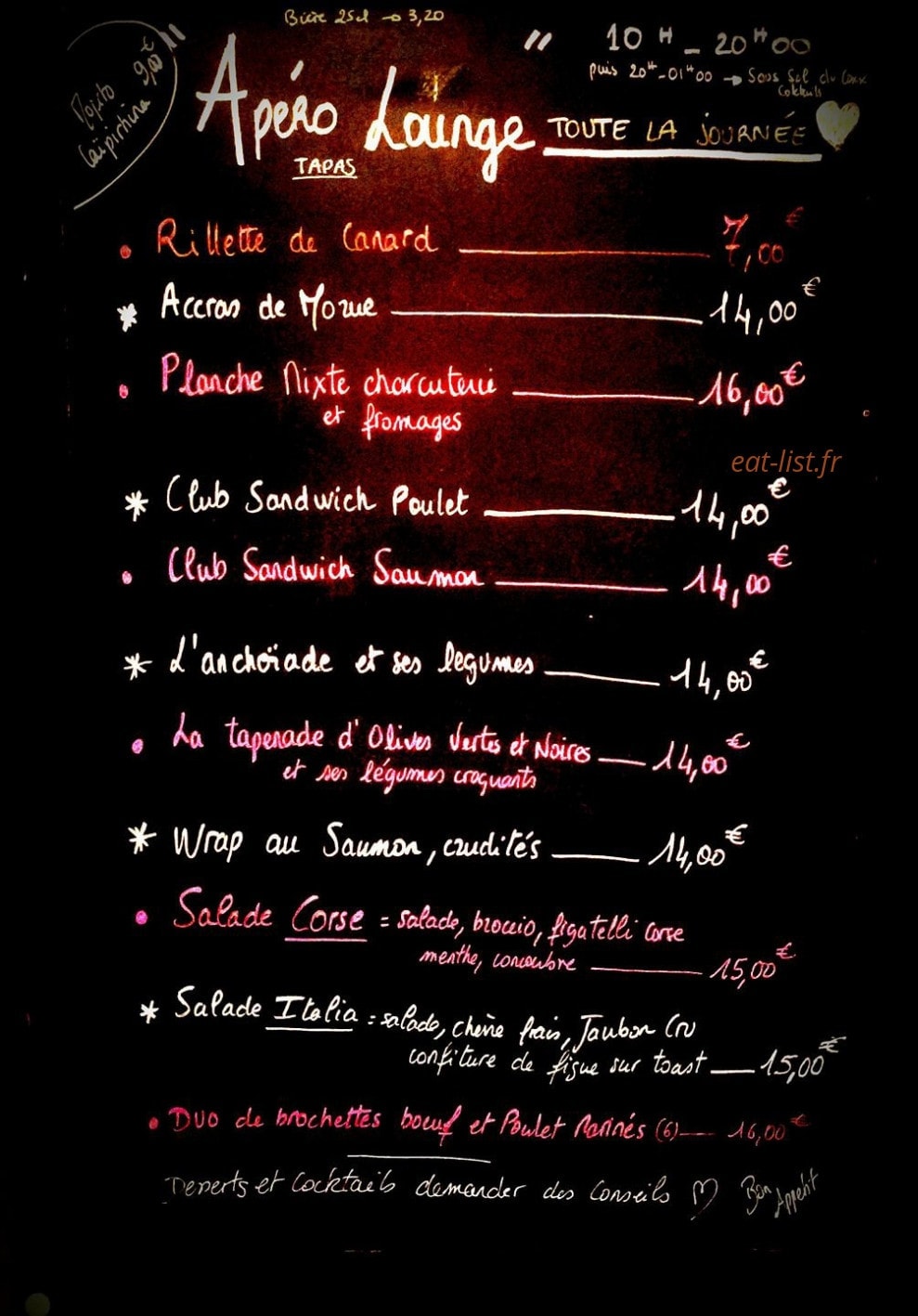 Le Coxx — carte page 1