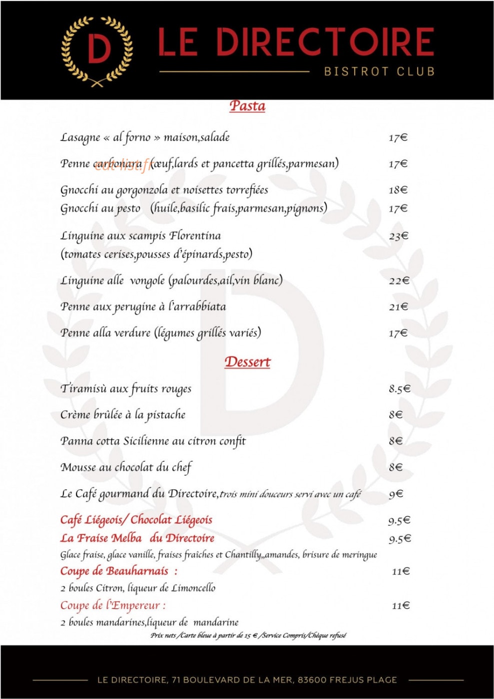 Le Directoire — carte page 1
