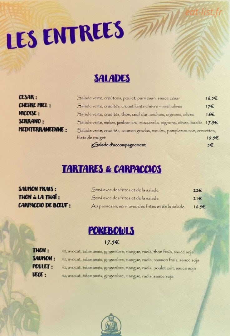 Le Lounge — carte page 1