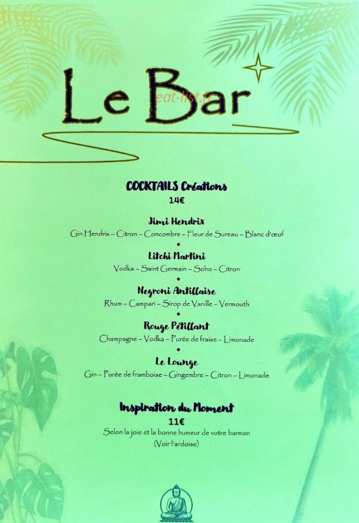 Le Lounge — carte page 13