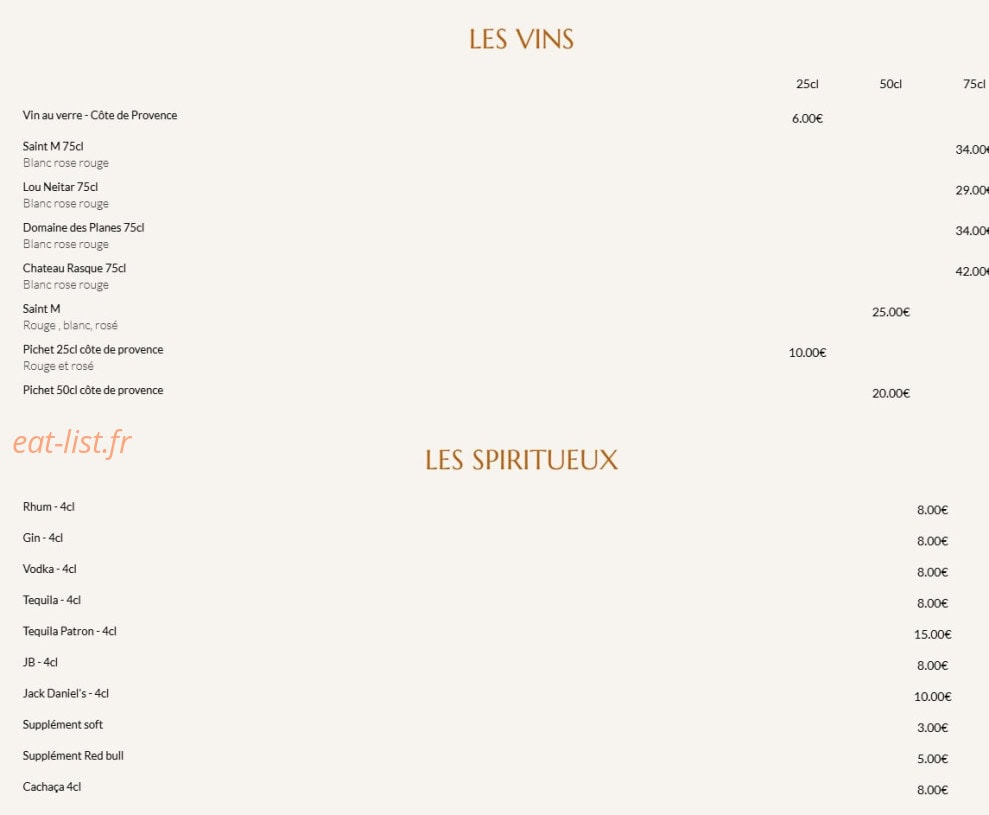 Le Palma Plage — carte page 5
