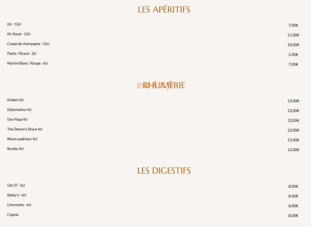 Le Palma Plage — carte page 6