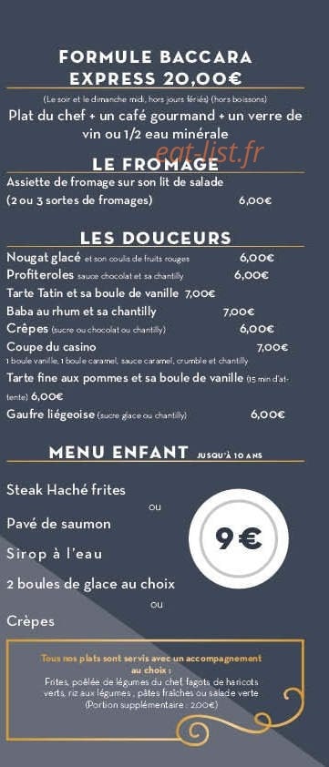 Le Pavillon — carte page 3