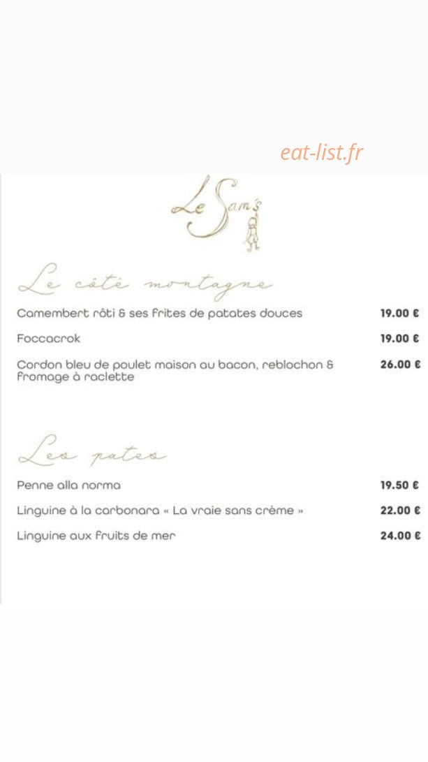 Le Sam'S — carte page 4