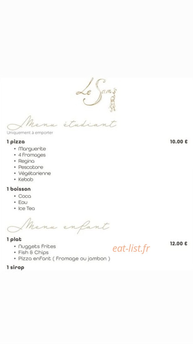 Le Sam'S — carte page 6