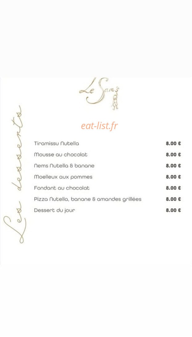 Le Sam'S — carte page 9