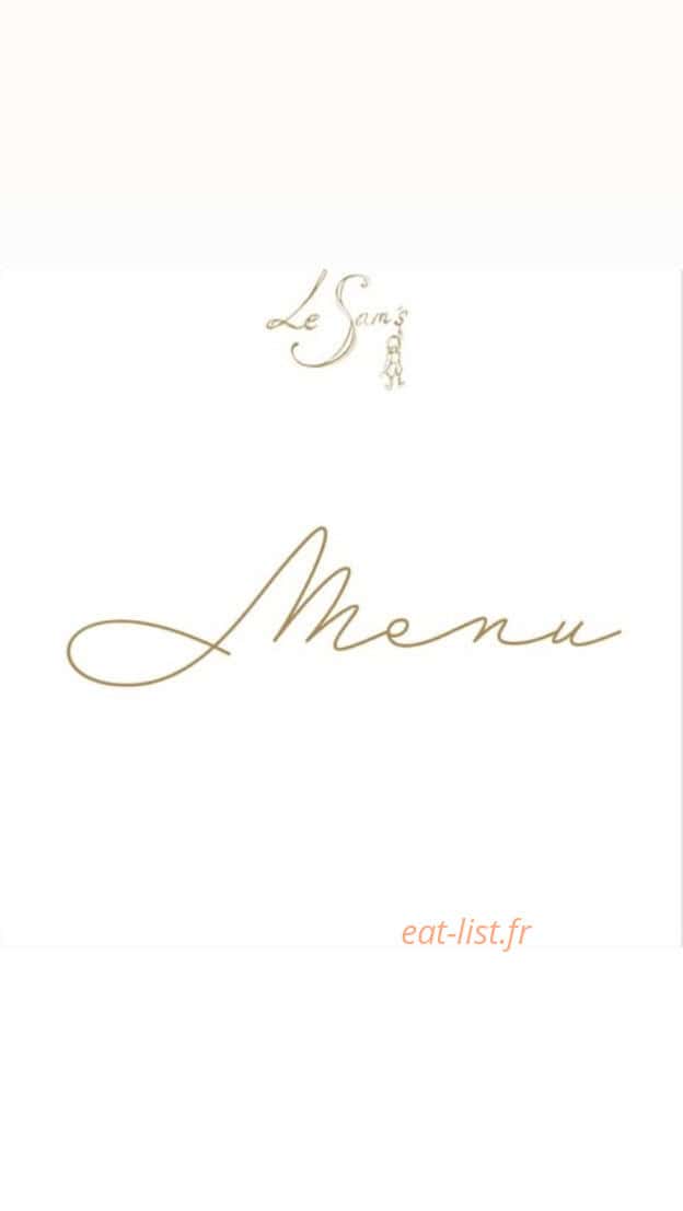 Le Sam'S — carte page 1