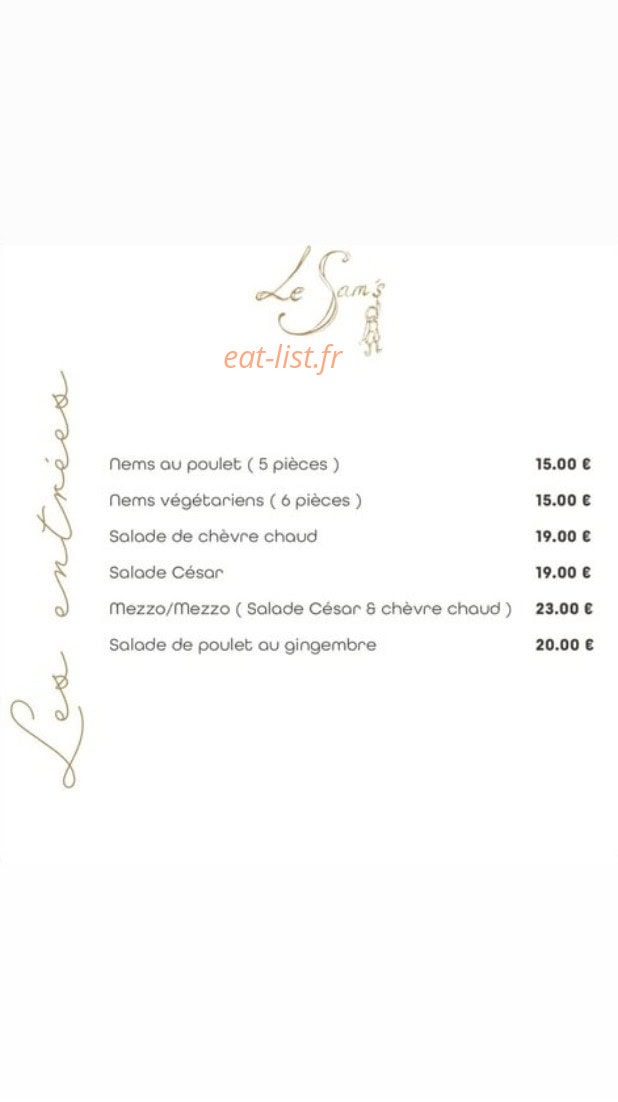 Le Sam'S — carte page 2