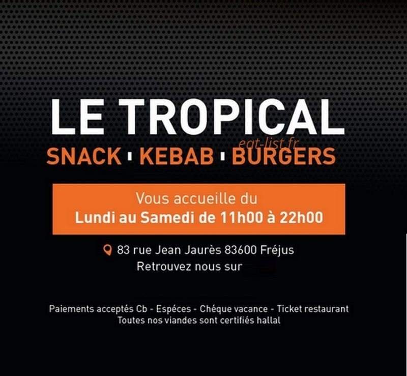 Le Tropical — carte page 1