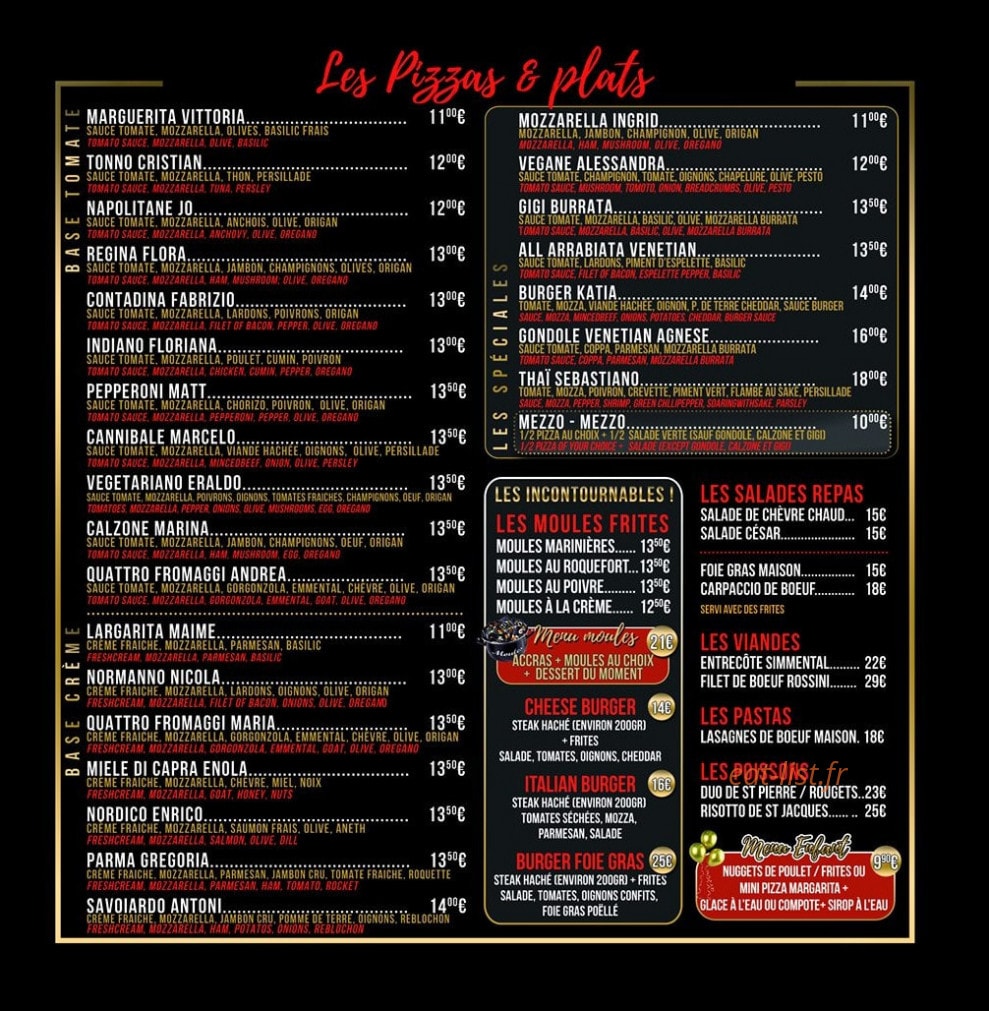 Le Venetian — carte page 2