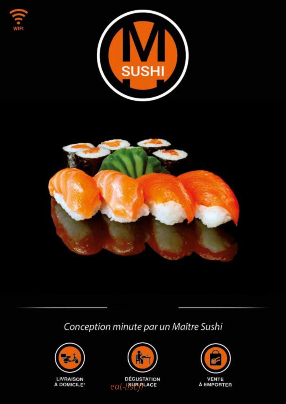 M sushi — carte page 1