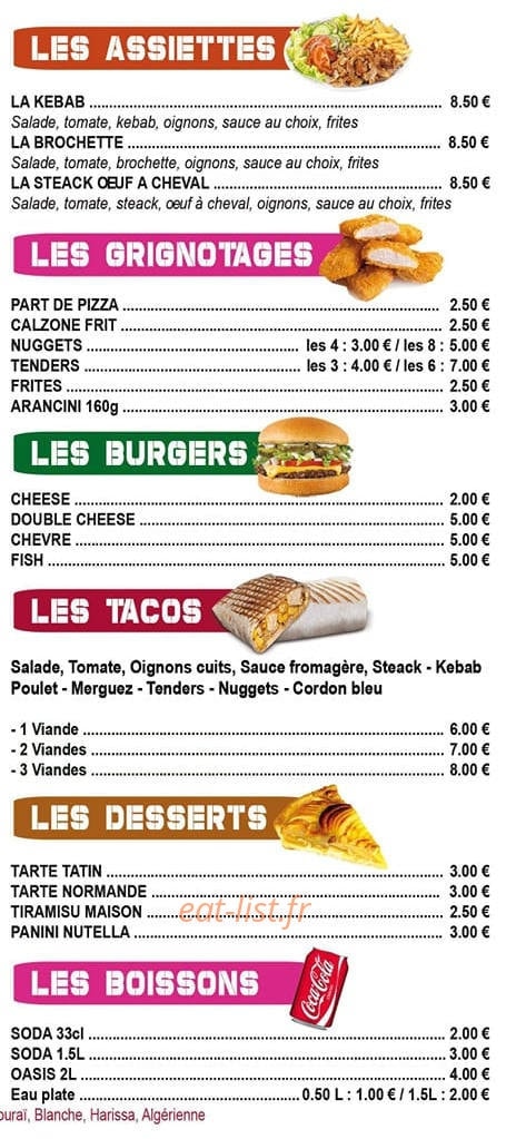 Pizza delice — carte page 4