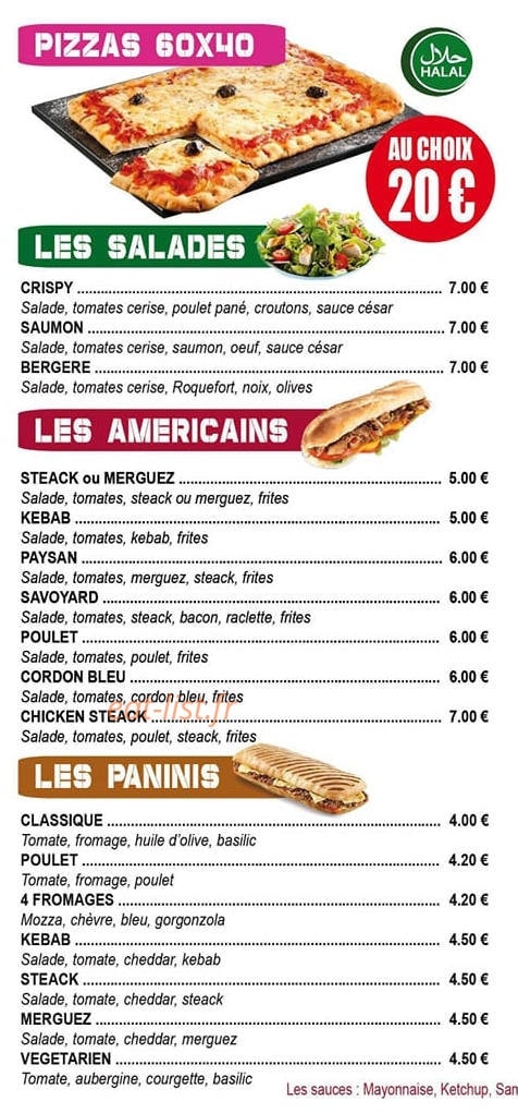 Pizza delice — carte page 3