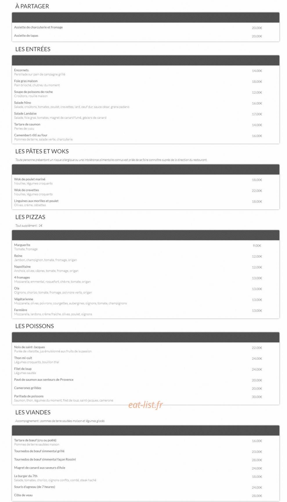The 7th heaven — carte page 1