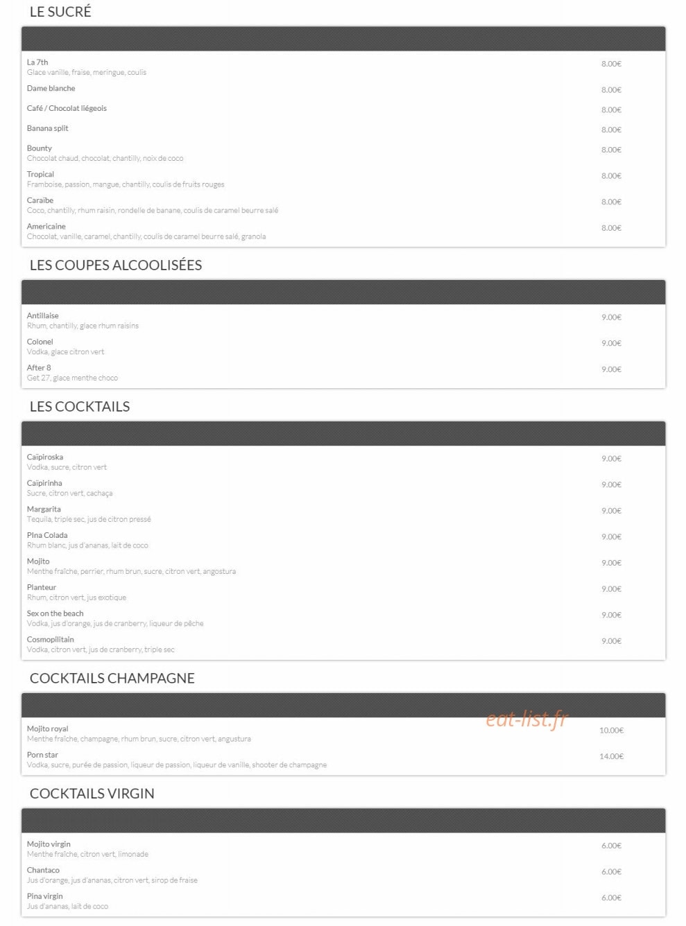 The 7th heaven — carte page 4