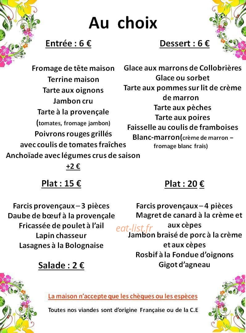 La Petite Fontaine — carte page 2
