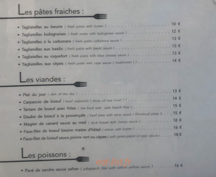 Le Rive Gauche — carte page 2
