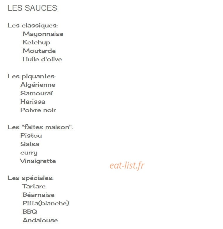 Snack A La Folie — carte page 5