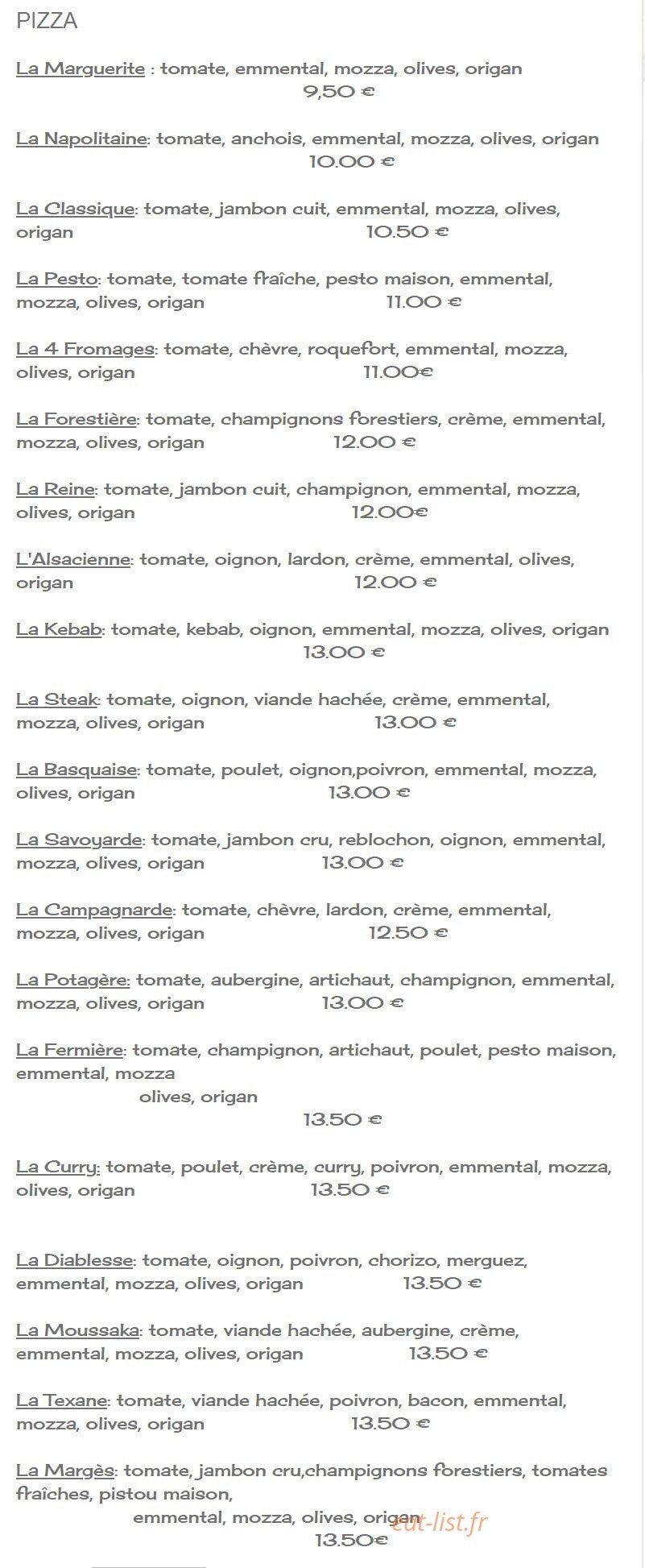 Snack A La Folie — carte page 6