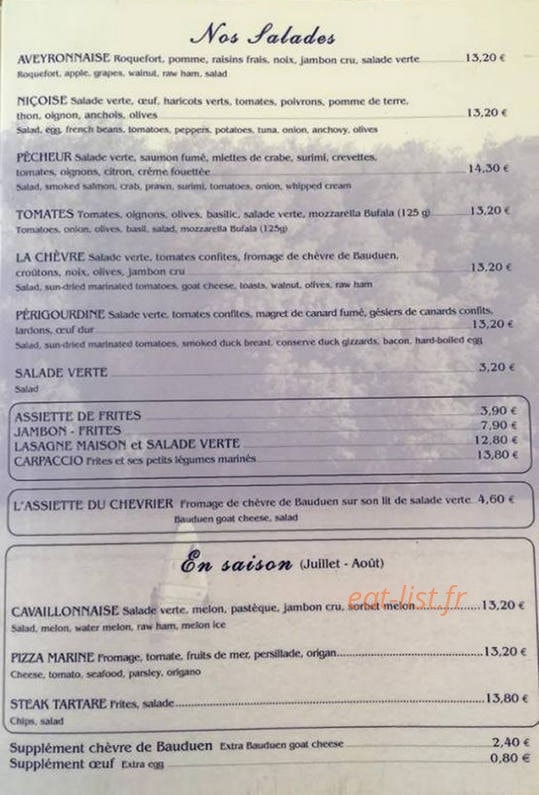 Le Bouchon — carte page 3